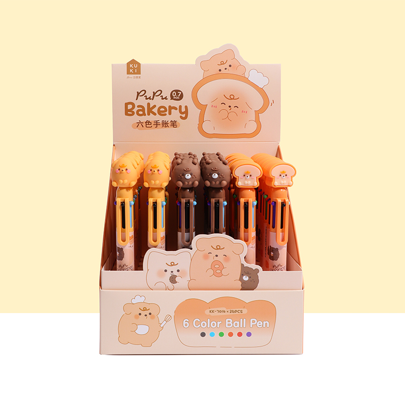 PUPU Bakery 6-color Ball Pen