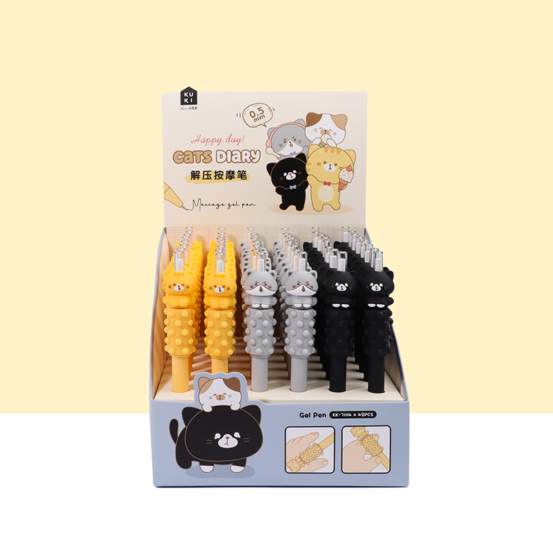Kucing Diary Massage Gel pen
