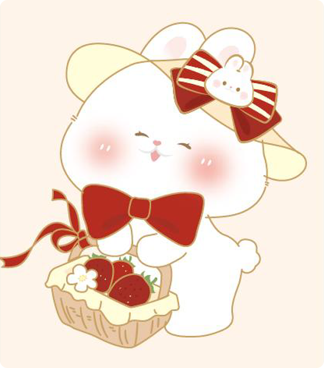 Seri Kelinci Strawberry Manis